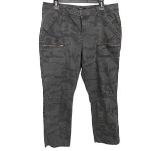 Supplies by Union Bay Camo Utility Pants Size 14 Zip Pocket Stretch